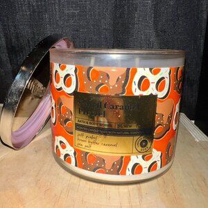 SALTED CARAMEL PRETZEL 3-Wick Candle Bath & Body Works BBW NWT